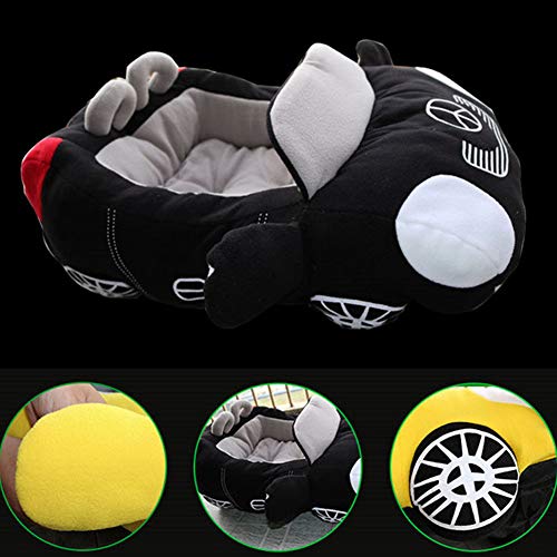 YGQersh cojín para Perro en Forma de Coche Perro caseta Invierno Gato casa Caliente Suave Puppy sofá Alfombra – Negro