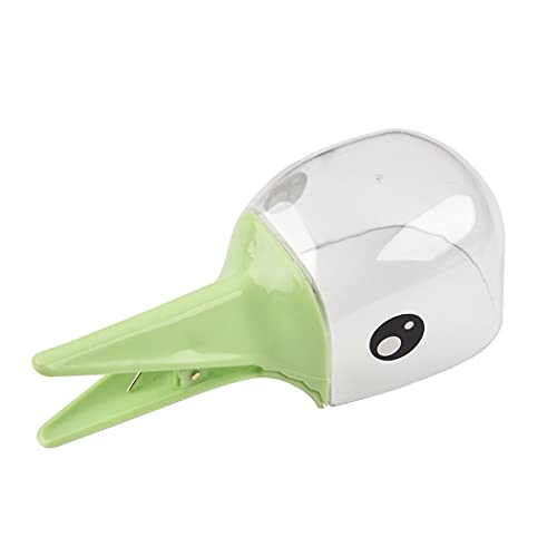 YHomU Cuchara De Comida para Mascotas Plástico Lindo Dibujo Animado Suave Universal Transparente Clip De Sellado para Mascotas Taza De Comida para Gatos Perro Arroz Azúcar Golosinas Plat