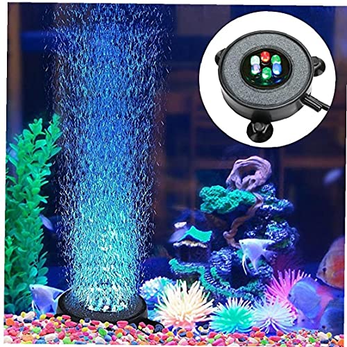 Yililay Piedra Aire Peces de Acuario Tanque de Piedra llevó la Burbuja de Aire de luz con 6 Leds de Color Cambio de Acuario Accesorios Casa y jardín