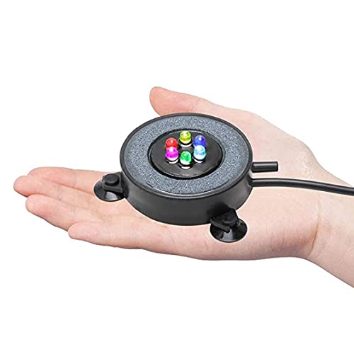 Yililay Piedra Aire Peces de Acuario Tanque de Piedra llevó la Burbuja de Aire de luz con 6 Leds de Color Cambio de Acuario Accesorios Casa y jardín