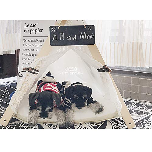 Yingm Pets Igloo Cama para mascotas, casa para gatos y perros, lavable, color negro y naranja, tienda de campaña para mascotas, cómoda (color: negro, tamaño: M)