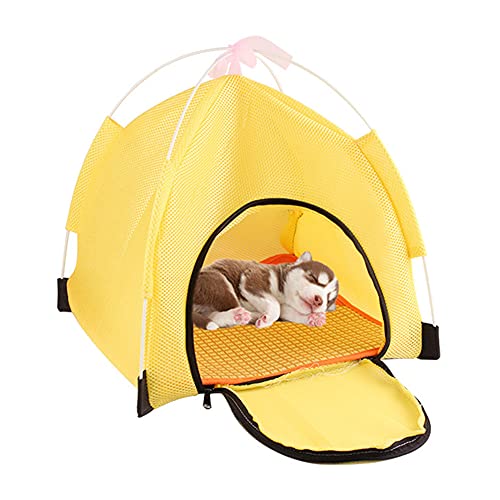 yinyinpu Tienda de campaña para Perros Casitas para Gatos Al Aire Libre Cama de Perro Tienda para Perros Pop Up Plegable Cama de Gato Perro Impermeable Tienda 40,Pink