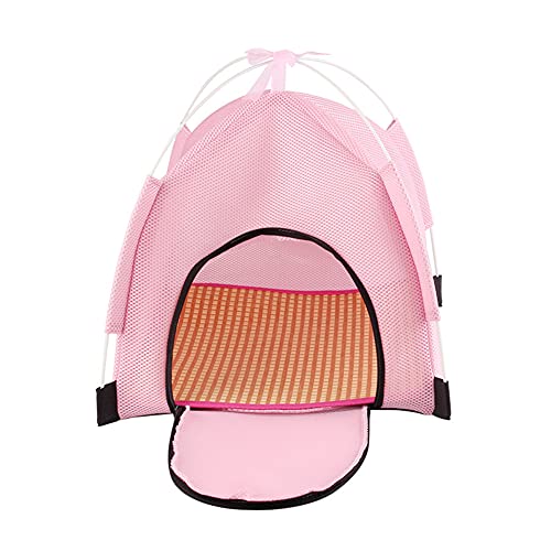 yinyinpu Tienda de campaña para Perros Casitas para Gatos Al Aire Libre Cama de Perro Tienda para Perros Pop Up Plegable Cama de Gato Perro Impermeable Tienda 40,Pink