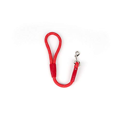 Yisatann Correa Corta para Perros Correa de Perro Cadena de Perro pequeño Perro Grande Suministros para Mascotas-Rojo