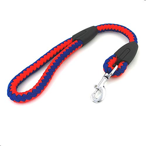 Yisatann Correa Corta Productos para Mascotas Correas para Perros Mediano Perro Grande Cuerda para Hacer Punto para Mascotas Diámetro de Plomo Corto 1.8cm