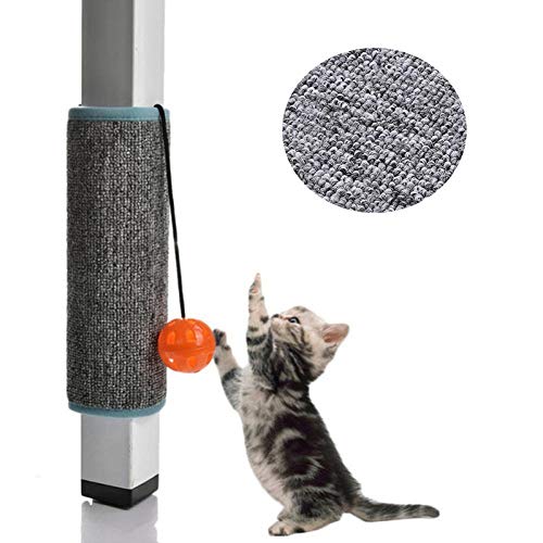 YITON Rascador para Gatos Mobiliario Proteger Gato Gatito Rascador Almohadilla Sisal Rascador Mat Garras Cuidado Gato Juguete Sofá Poste Proteger 1uds Gris Manta Redonda