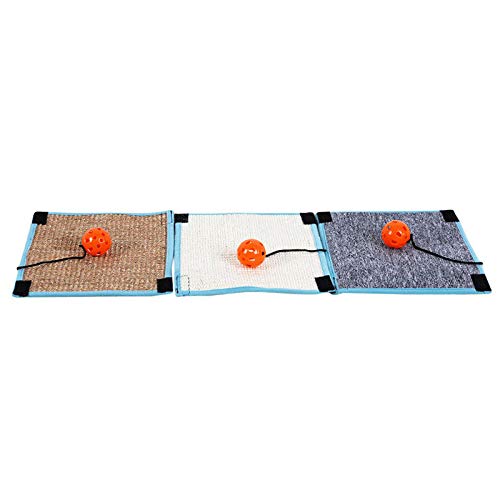 YITON Rascador para Gatos Mobiliario Proteger Gato Gatito Rascador Almohadilla Sisal Rascador Mat Garras Cuidado Gato Juguete Sofá Poste Proteger 1uds Gris Manta Redonda