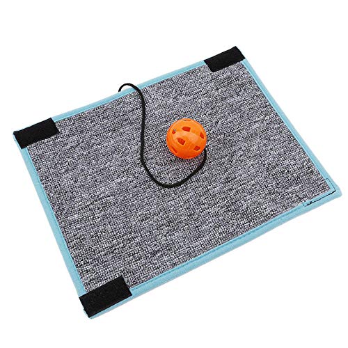 YITON Rascador para Gatos Mobiliario Proteger Gato Gatito Rascador Almohadilla Sisal Rascador Mat Garras Cuidado Gato Juguete Sofá Poste Proteger 1uds Gris Manta Redonda