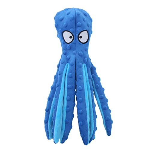 Ylout 4 Uds. De Pulpo De Peluche Suave para Perros Juguetes para Jugar Al Aire Libre Juguetes Interactivos para Perros Chirriantes Sonda De Papel Juguete para Masticar Dientes