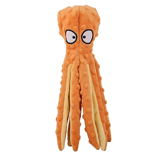 Ylout 4 Uds. De Pulpo De Peluche Suave para Perros Juguetes para Jugar Al Aire Libre Juguetes Interactivos para Perros Chirriantes Sonda De Papel Juguete para Masticar Dientes
