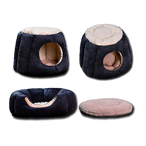 YMMONLIA Perro Gato Cama Cueva Igloo Acogedor Casa para Gatos Grandes Gatitos Perros pequeños Mimoso durmiendo para su Mascota