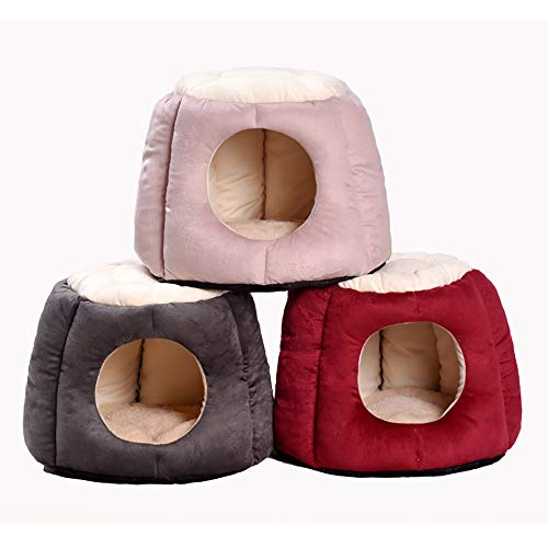 YMMONLIA Perro Gato Cama Cueva Igloo Acogedor Casa para Gatos Grandes Gatitos Perros pequeños Mimoso durmiendo para su Mascota
