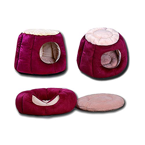 YMMONLIA Perro Gato Cama Cueva Igloo Acogedor Casa para Gatos Grandes Gatitos Perros pequeños Mimoso durmiendo para su Mascota