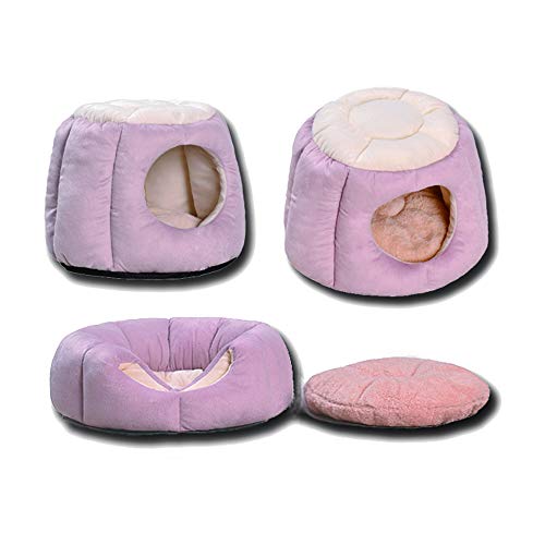 YMMONLIA Perro Gato Cama Cueva Igloo Acogedor Casa para Gatos Grandes Gatitos Perros pequeños Mimoso durmiendo para su Mascota
