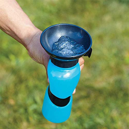 Yongkanghappy Bebedero Portatil Perro Bebedero Perro Portatil Botella de Agua para Perros Dispensador de Agua para Viajes al Aire Libre para Mascotas Blue