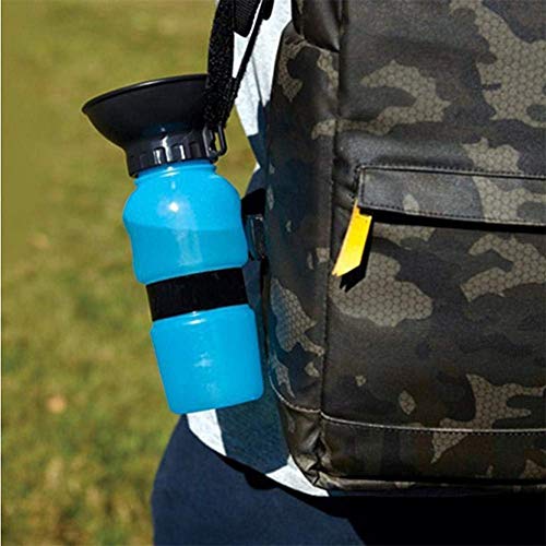 Yongkanghappy Bebedero Portatil Perro Bebedero Perro Portatil Botella de Agua para Perros Dispensador de Agua para Viajes al Aire Libre para Mascotas Blue