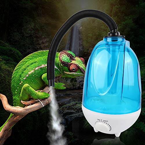 YongliJc Humidificador de Anfibios, humidificador de Reptiles de Anfibios Tropicales de 4 l, nebulizador silencioso con Tubo de extensión 100-240 V(European regulations)