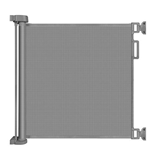 YOOFOSS Barrera Seguridad Niños 0-180 cm Puerta Seguridad Bebé Extensibles Barrera Escalera Vallas de Seguridad para Interiores y Exteriores gris