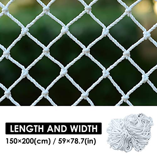 YOPOTIKA Red de seguridad para mascotas, protección antitrampas, para balcón, ventana, escaleras, 1.5 x 2 m