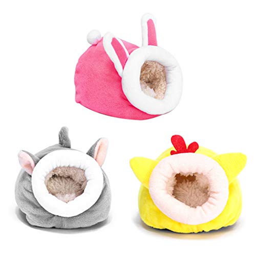 Youliy Cama para animales pequeños, nido de conejillo de indias, cálido para hámster, perro y gatito.