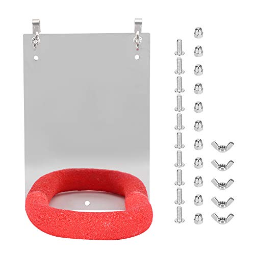 YOUTHINK Espejo de Loro de Acero Inoxidable de pájaro pequeño y Duradero Accesorio de Barra de Soporte Esmerilado