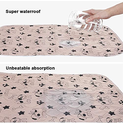 YOUTHINK Toallitas de Empapadores Perros, Lavado a Máquina y Reutilizable Pet Pee Pad, Jabones de Entrenamiento para Pañales para Perros con Función Antideslizante, Adecuados para Cachorros y Gatos