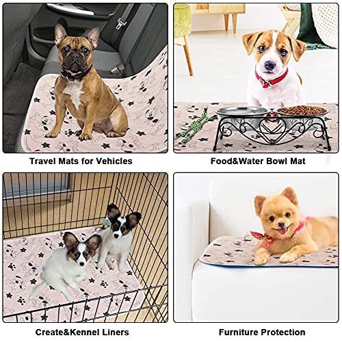 YOUTHINK Toallitas de Empapadores Perros, Lavado a Máquina y Reutilizable Pet Pee Pad, Jabones de Entrenamiento para Pañales para Perros con Función Antideslizante, Adecuados para Cachorros y Gatos