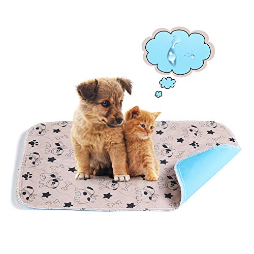 YOUTHINK Toallitas de Empapadores Perros, Lavado a Máquina y Reutilizable Pet Pee Pad, Jabones de Entrenamiento para Pañales para Perros con Función Antideslizante, Adecuados para Cachorros y Gatos