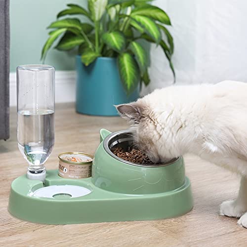 YRHH Alimentador y Bebedero de Comida para Mascotas Alimentador automático de Cuenco para Mascotas para Perros Grandes y Gatos y Bebedero para Mascotas de 500 ml-Gran Capacidad, Grueso y Duradero