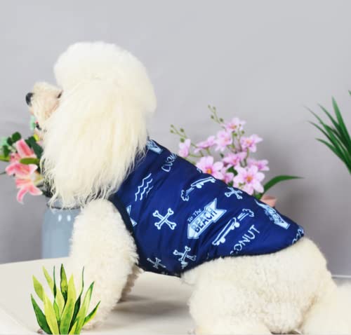 YTXYZU Mascotas Trajes de recuperación Anti lamida Destete Ropa Chaleco de Perro/GatosChaleco de Algodon,Azul,SG