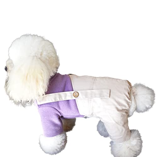 YTXYZU Mascotas Trajes de recuperación Anti lamida Destete Ropa Chaleco de Perro/GatosCorreas Acolchadas,Púrpura,2XL