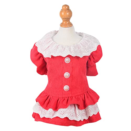 YTXYZU Mascotas Trajes de recuperación Anti lamida Destete Ropa Chaleco de Perro/GatosFalda para Mascotas,Rojo,2XL