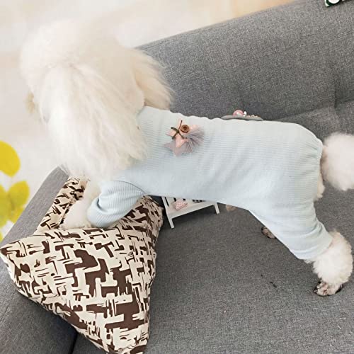 YTXYZU Mascotas Trajes de recuperación Anti lamida Destete Ropa Chaleco de Perro/GatosServicio a Domicilio para Mascotas,Azul Claro,SG
