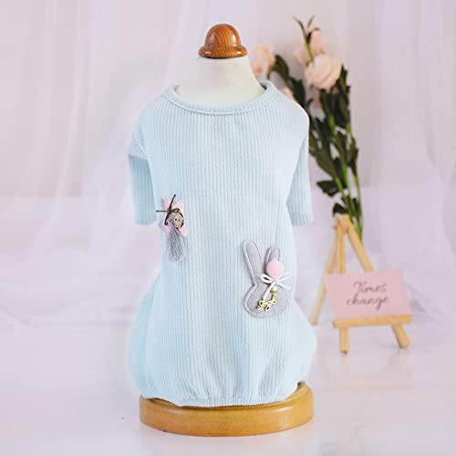 YTXYZU Mascotas Trajes de recuperación Anti lamida Destete Ropa Chaleco de Perro/GatosServicio a Domicilio para Mascotas,Azul Claro,SG