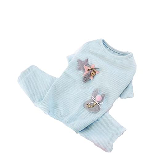 YTXYZU Mascotas Trajes de recuperación Anti lamida Destete Ropa Chaleco de Perro/GatosServicio a Domicilio para Mascotas,Azul Claro,SG