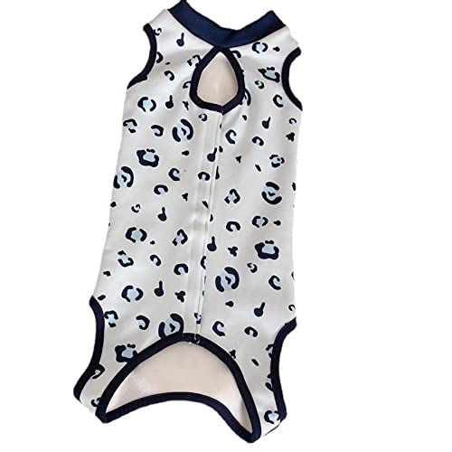 YTXYZU Mascotas Trajes de recuperación Anti lamida Destete Ropa Chaleco de Perro/GatosTraje de esterilización para Mascotas,Azul,SG