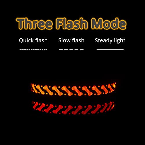 YUEHAN Collar De Perro Collar De Patrón Luminoso para Perros, Collar De Perro Led con Carga USB Genial, Collar Antipérdida, Productos Divertidos para Mascotas