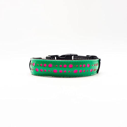 YUEHAN Collar De Perro Collar De Patrón Luminoso para Perros, Collar De Perro Led con Carga USB Genial, Collar Antipérdida, Productos Divertidos para Mascotas