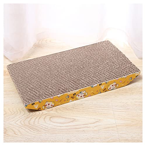 YUEYOULII Recarga de raspador Tablero de arañazos trapezoides Cat Tablero de Escalada de Gato de Doble Cara Cartillo de Escalada rascadores de Gatos para Gatos de Interior (Color : A)