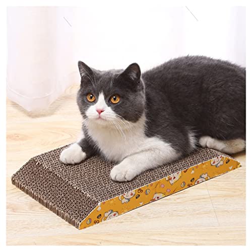 YUEYOULII Recarga de raspador Tablero de arañazos trapezoides Cat Tablero de Escalada de Gato de Doble Cara Cartillo de Escalada rascadores de Gatos para Gatos de Interior (Color : A)