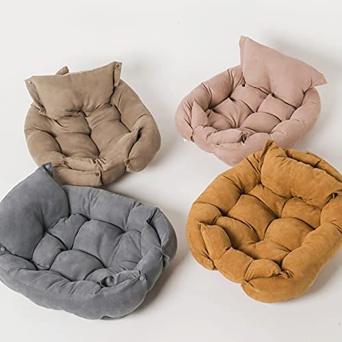 Yuxahiugccw Cama de Gato Mascota acogedora Cama Cachorro algodón Kennel Alfombra Grande Perro Almohada cojín pequeño Perro Mediano Almohadillas for Dormir Invierno Suministros for Mascotas