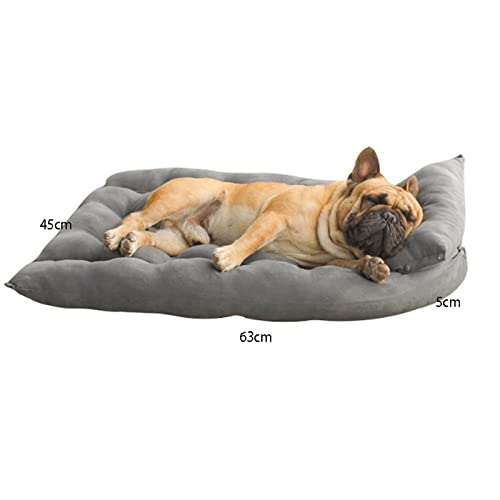 Yuxahiugccw Cama de Gato Mascota acogedora Cama Cachorro algodón Kennel Alfombra Grande Perro Almohada cojín pequeño Perro Mediano Almohadillas for Dormir Invierno Suministros for Mascotas