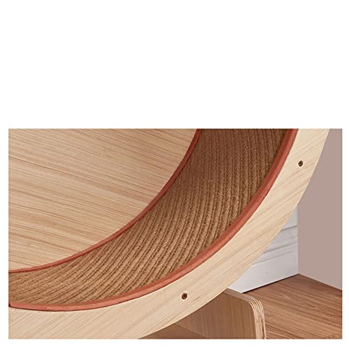 Yuxahiugmpj Cat Tree Rueda de Gato Cinta de Correr Madera sólida Pet Cats Tour Cat Corte CANTERIOR RAQUETE Rueda DE CORRECCIÓN for Cat Gym GAT Cat PLAYGAIERD Muebles DE Pet