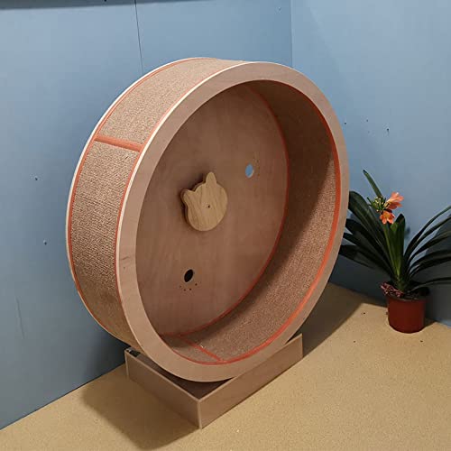 Yuxahiugmpj Cat Tree Rueda de Gato Cinta de Correr Madera sólida Pet Cats Tour Cat Corte CANTERIOR RAQUETE Rueda DE CORRECCIÓN for Cat Gym GAT Cat PLAYGAIERD Muebles DE Pet