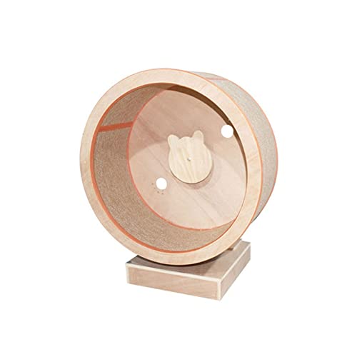 Yuxahiugmpj Cat Tree Rueda de Gato Cinta de Correr Madera sólida Pet Cats Tour Cat Corte CANTERIOR RAQUETE Rueda DE CORRECCIÓN for Cat Gym GAT Cat PLAYGAIERD Muebles DE Pet