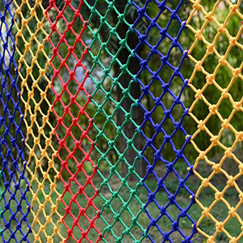 YXYOL Barandilla de Escalera de balcón,Red de Seguridad para niños,Red Protectora,Cuerda anticaída para niños,Red Decorativa de Color para jardín de Infantes,Cerca de Nailon