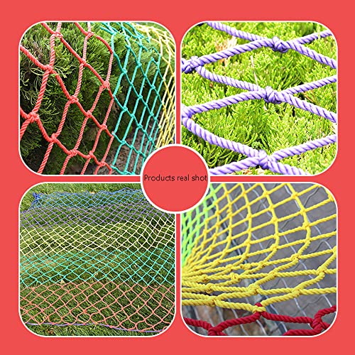 YXYOL Red Protectora de Color,Red de Seguridad para Exteriores,Red de Escalada para niños,Red Decorativa,Red anticaída para balcón de escaleras de jardín de Infantes