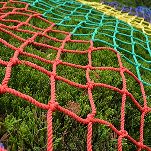 YXYOL Red Protectora de Color,Red de Seguridad para Exteriores,Red de Escalada para niños,Red Decorativa,Red anticaída para balcón de escaleras de jardín de Infantes