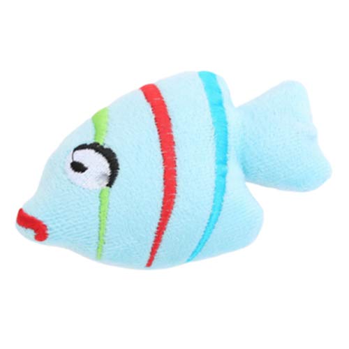 YY LIU Juguete para Gatos Precioso Jugete De Gato Catty Fish Juguete Gato Durable Juegos Gatos para Fomentar Una Buena Higiene Dental Mantenga Sus Dientes Sanos Blue