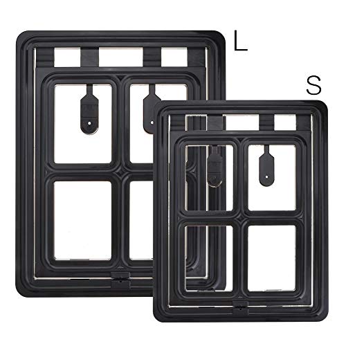 YZWHKJ Gatera 2 Tamaños magnética Puerta abatible Puerta for Mascotas Perro Gato del Perro de Animal doméstico y el Gato Puertas Puerta con Llave la Puerta de direcciones for Las Pantallas Gater
